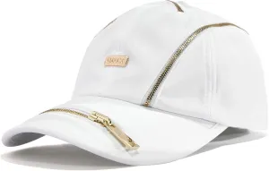 Adjustable Zipper Baseball Cap - Lightweight Streetwear Hip Hop Hat, Unique Pocket Design for Men & Women