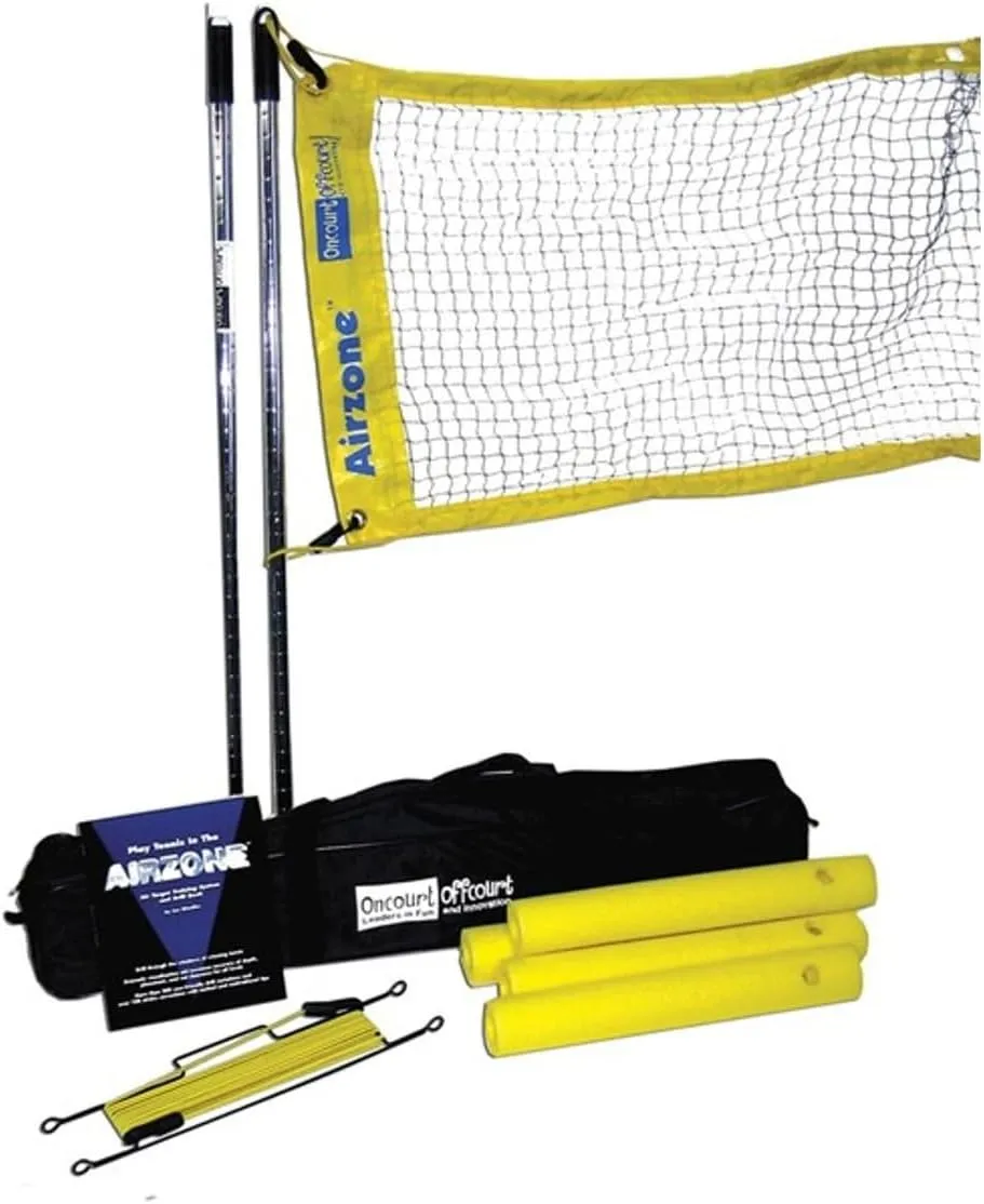 Airzone System - Tennis Target System & Training Aid | Portable & Lightweight | Adjusts up to 7 Ft | Quick Set-Up No Tools Needed | Weather-Resistant | Stop Hitting Balls Into The Net | Bag Included