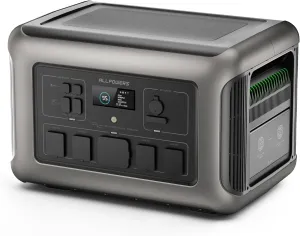 ALLPOWERS R3500 Portable Home Battery, 3200W 3168Wh LiFePO4 Portable Power Station, 2 Hrs to Full Charge, 5 AC with 30A RV Outlets, UPS Solar Generator for Outdoor Camping, RV, Home Backup