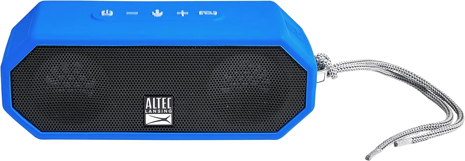 Altec Lansing LifeJacket H2O 4 - Waterproof Bluetooth Speaker, Durable & Portable Speaker with Voice Assistant, 10 Hour Battery Life & 100 Foot Range, Royal Blue