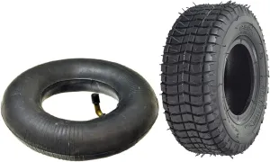 AlveyTech 9"x3-1/2" Scooter Inner Tube and Tire Kit (Set-2) - Durable Pneumatic Rubber Tires, Replacement Electric Parts, Gas, Mobility 2-Wheel Folding Scooters, Mini Bikes, Pocket Power Pit