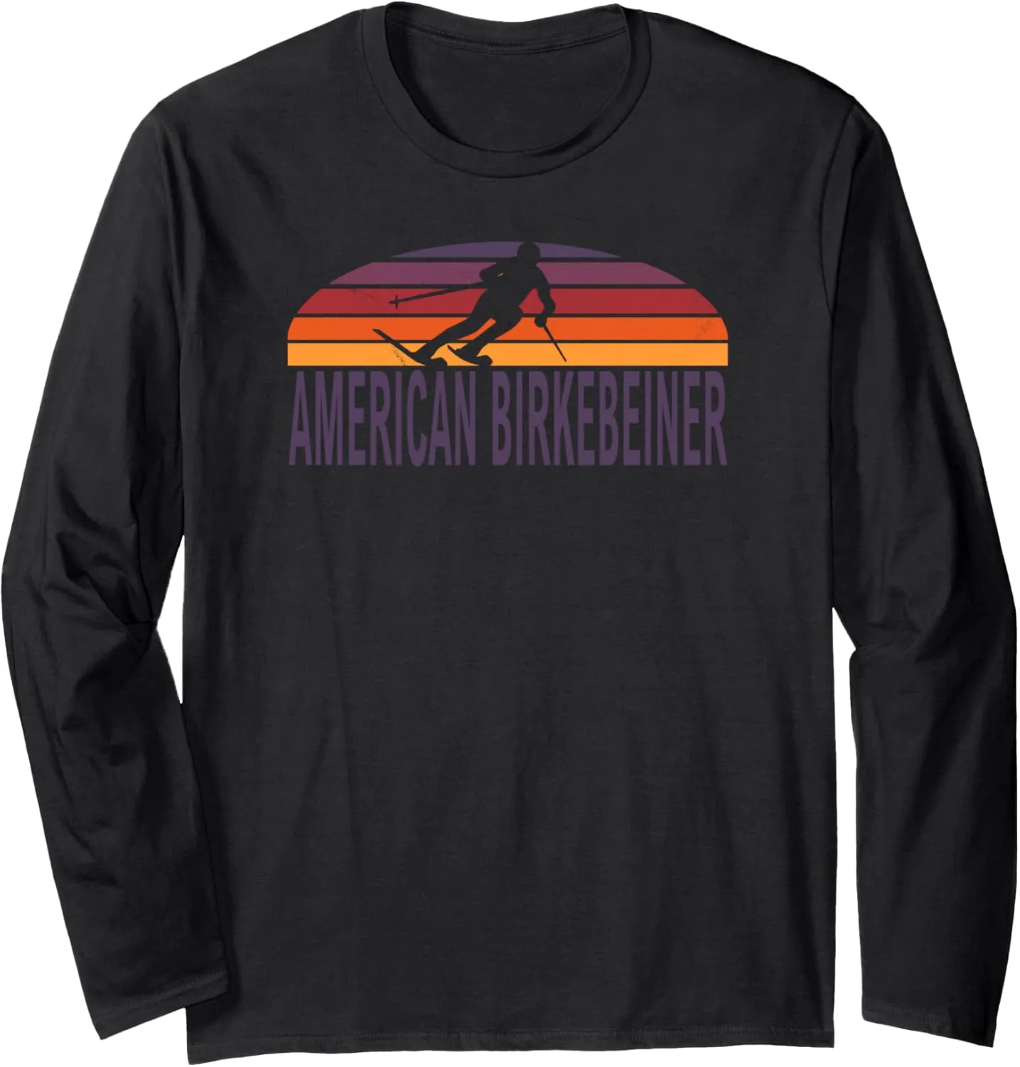 American Birkebeiner Trail Cross Country Ski Wisconsin Long Sleeve T-Shirt