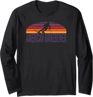 American Birkebeiner Trail Cross Country Ski Wisconsin Long Sleeve T-Shirt