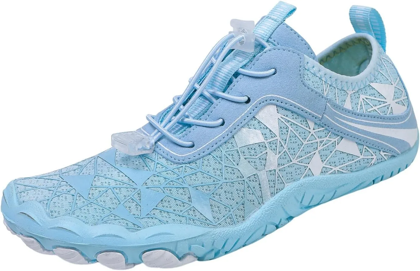 Athletic Hiking Water Shoes Womens Mens Quick Dry Barefoot for Beach Walking Kayaking Surfing Training Aqua Shoes with Comfy Cushion Sole Summer Wading Shoe with Adjustable Lace for Men Women