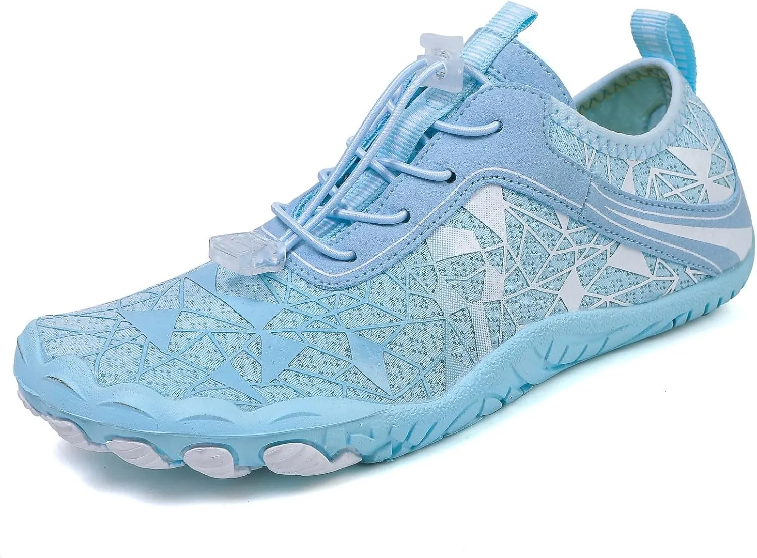 Athletic Hiking Water Shoes Womens Mens Quick Dry Barefoot for Beach Walking Kayaking Surfing Training Aqua Shoes with Comfy Cushion Sole Summer Wading Shoe with Adjustable Lace for Men Women