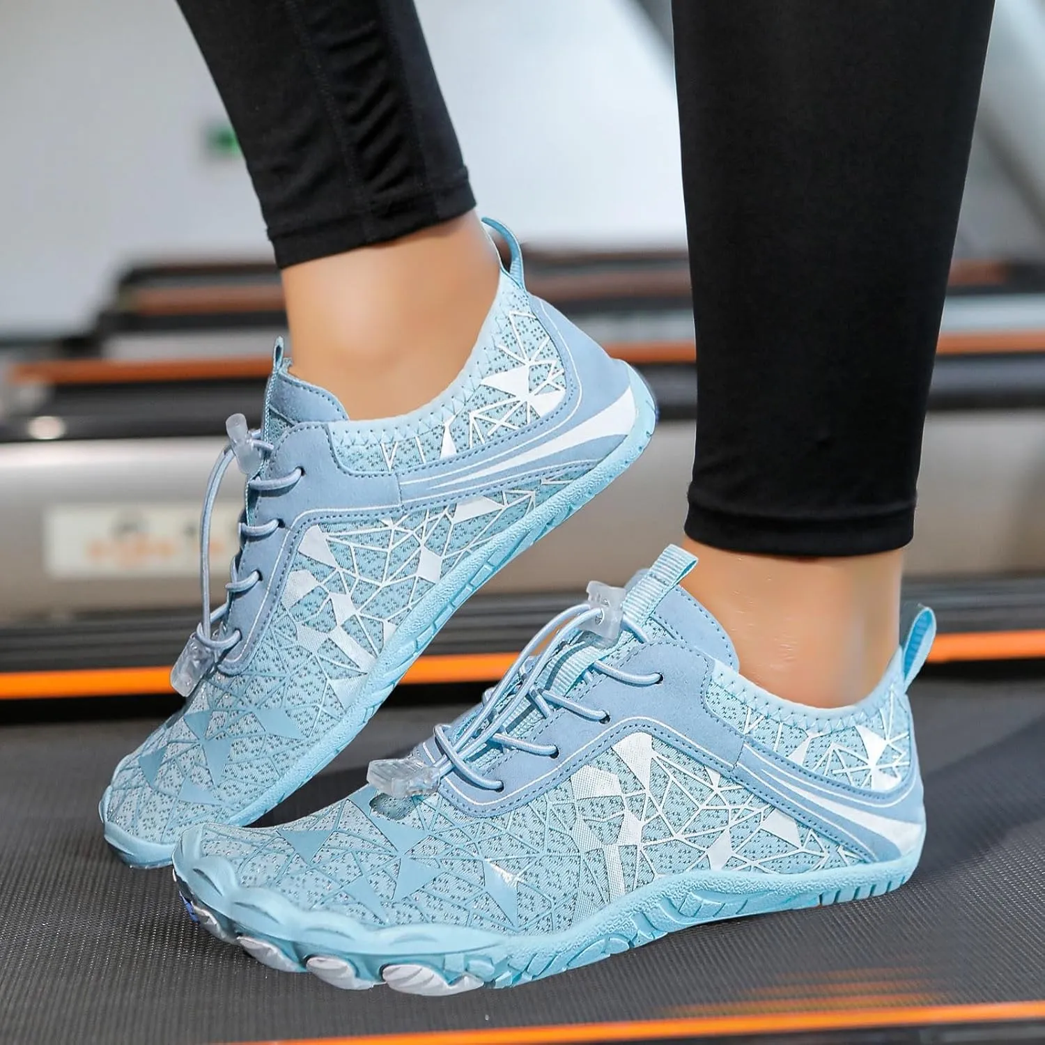 Athletic Hiking Water Shoes Womens Mens Quick Dry Barefoot for Beach Walking Kayaking Surfing Training Aqua Shoes with Comfy Cushion Sole Summer Wading Shoe with Adjustable Lace for Men Women