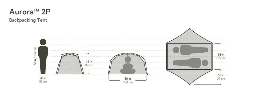 Aurora 2-Person Tent & Footprint
