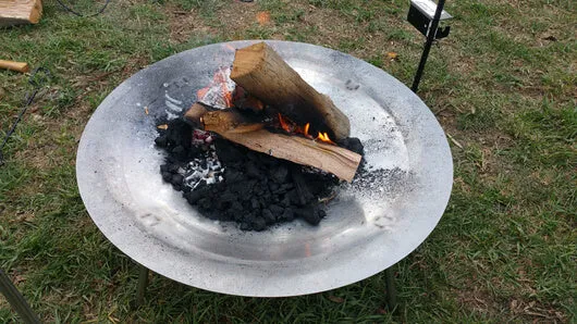 Auspit Stainless Steel Fire Pit Dish 750