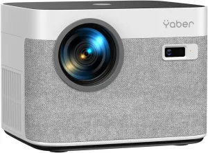 [Auto Focus & Keystone/4K Support] Yaber U11 Smart Projector with Built-in Apps & Wi-Fi 6, 450 ANSI, Dual Stereo Speakers, Bluetooth 5.0 | Instant Setup for Home & Outdoor Movies