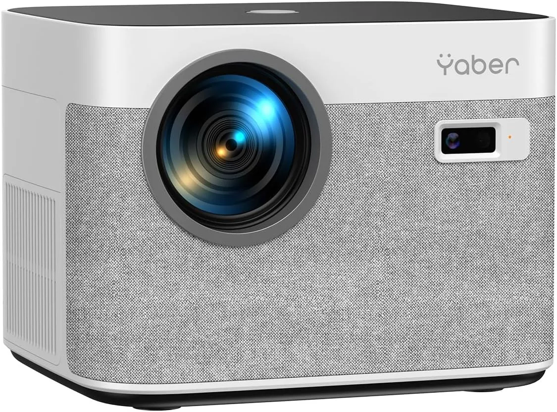 [Auto Focus & Keystone/4K Support] Yaber U11 Smart Projector with Built-in Apps & Wi-Fi 6, 450 ANSI, Dual Stereo Speakers, Bluetooth 5.0 | Instant Setup for Home & Outdoor Movies