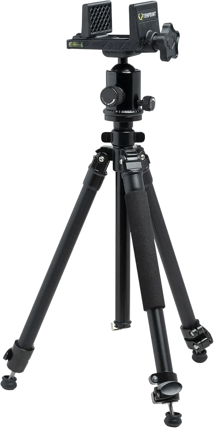 Axis Tripod - Shooting Stability Specifically Designed for Blind Hunting - Extends from 25” to 40” - Lightweight, Compact Design - Includes Two Built-in Levels & Carry Bag