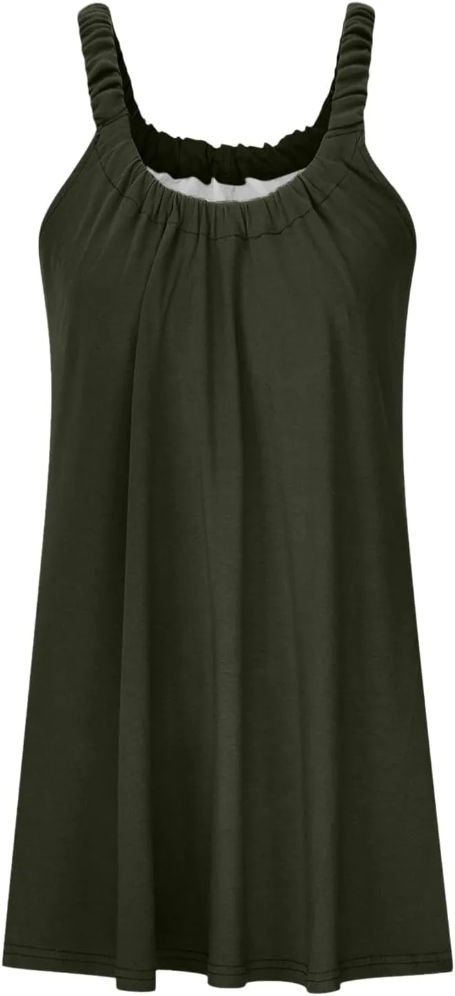 Backless Camisole Mini Dress: Ideal for Transitioning from Beach to Boardwalk, A Solid Color Stretchy Swim Cover Up