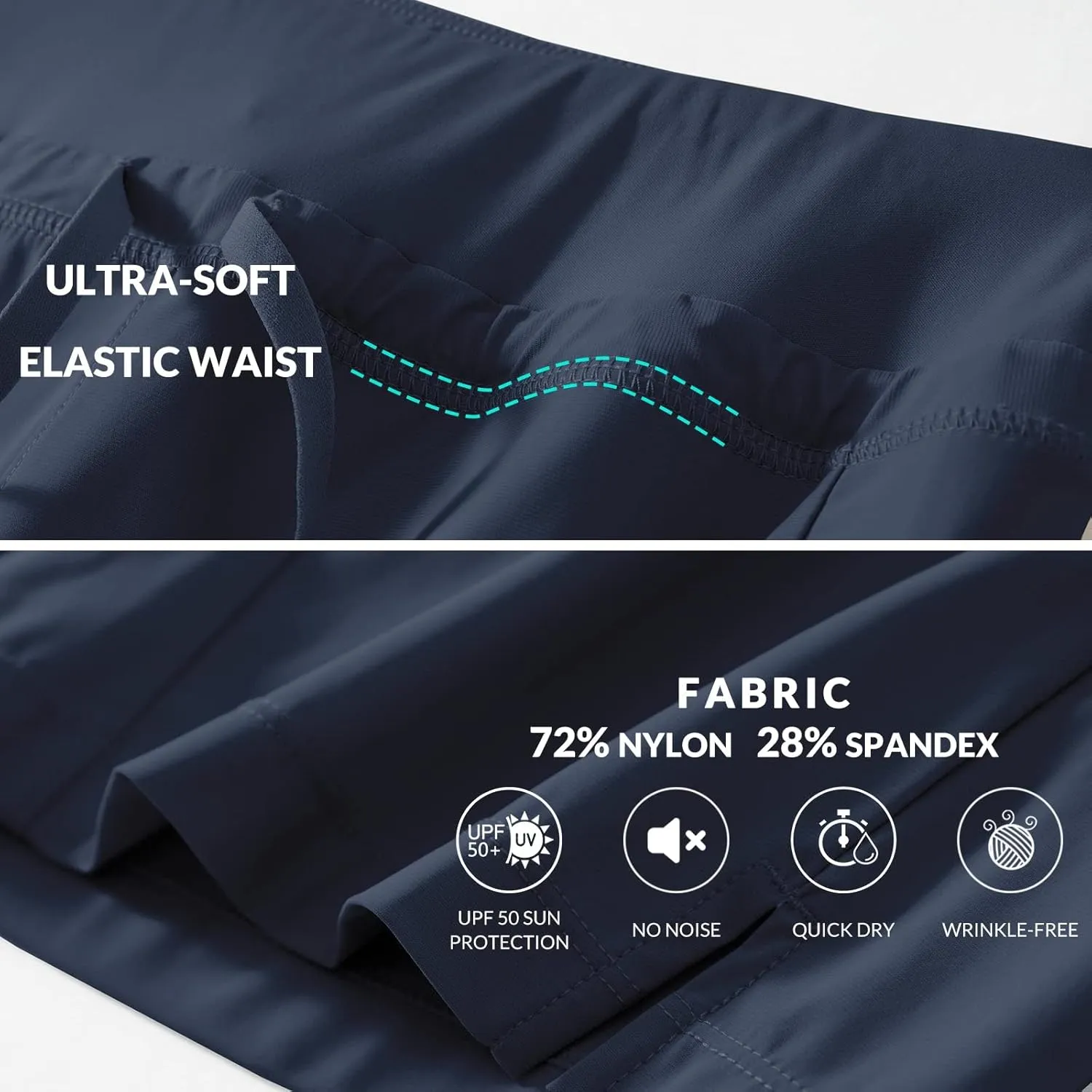 baleaf Women's Hiking Long Shorts 9"/11" Quick Dry Bermuda Cargo for Curvy Lightweight Pockets