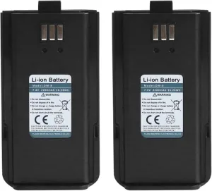 BAOFENG 2 Packs DM-1801 Original Battery 2200mAh for Two Way Radio Long Range GD-77 GD-77S DM-1801 DMR WalkIe Talkie GA-510 DR-1801UV