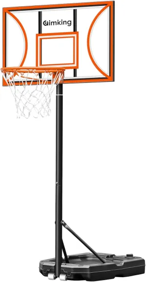 Basketball Hoop Outdoor with Adjustable 3-9FT Height, Portable Basketball Hoops & Goals for Kids/Teenagers/Youth in Backyard/Driveway/Indoor, Pool Basketball Hoop for Summer