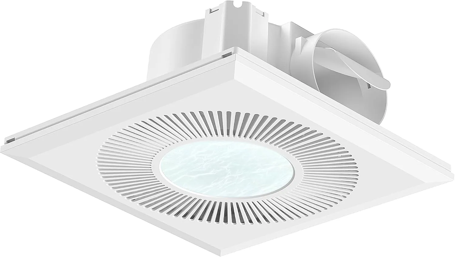 Bathroom Exhaust Fan with Light 11.8IN 165 CFM 1.2 Sones Shower Bathroom Vent Fan with 3CCT 15w Led Light Combo Quiet Bath Ceiling Exhaust Fan with Adjustable Led Light 3000k/4000k/6500k For Home Bath