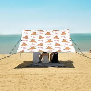 Beach Shade Tent with UPF50  UV Protection,Capybaras Birthday Party Lightweight Camping Sun Shelter for Outdoor,Camping Trips, Fishing, Backyard,Picnics,Easy Set Up and Carry 9x10.5 FT
