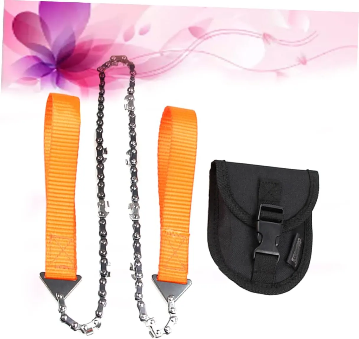 BESPORTBLE 2pcs Portable Folding Hand Chainsaw Outdoor Chain Tool for Survival Camping Pruning Saws with Storage Case Ideal for Wilderness Hunting More
