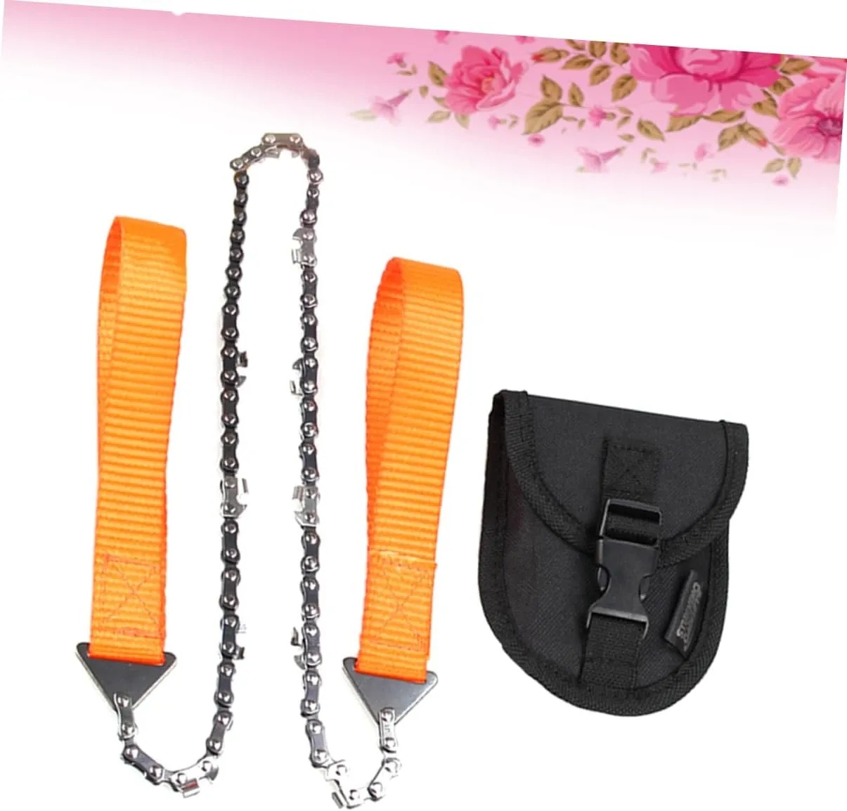 BESPORTBLE 2pcs Portable Folding Hand Chainsaw Outdoor Chain Tool for Survival Camping Pruning Saws with Storage Case Ideal for Wilderness Hunting More