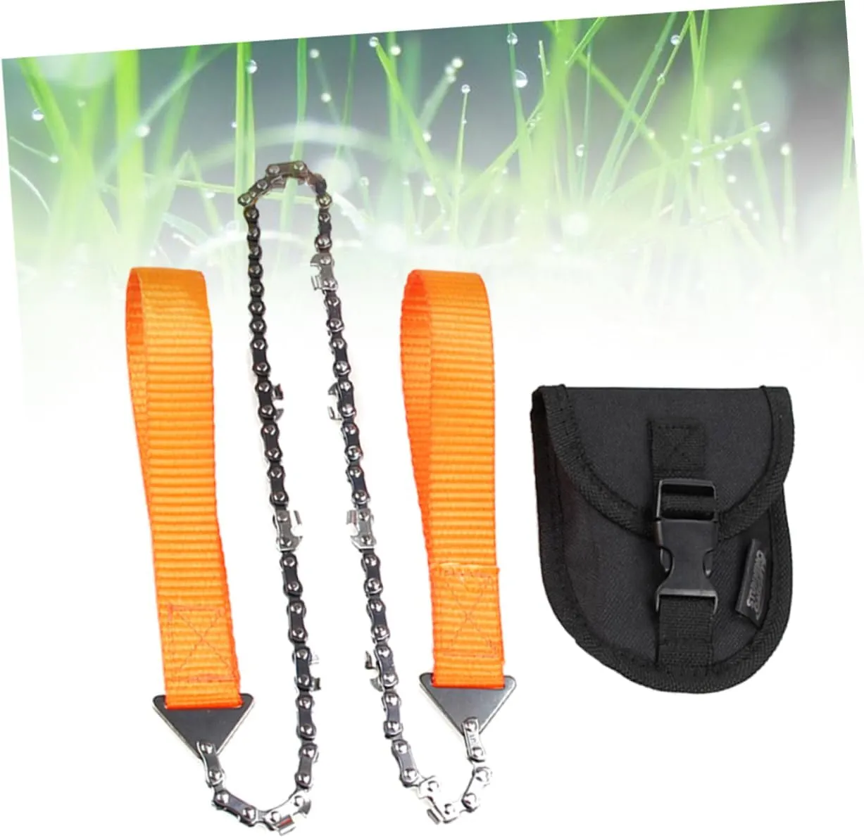 BESPORTBLE 2pcs Portable Folding Hand Chainsaw Outdoor Chain Tool for Survival Camping Pruning Saws with Storage Case Ideal for Wilderness Hunting More