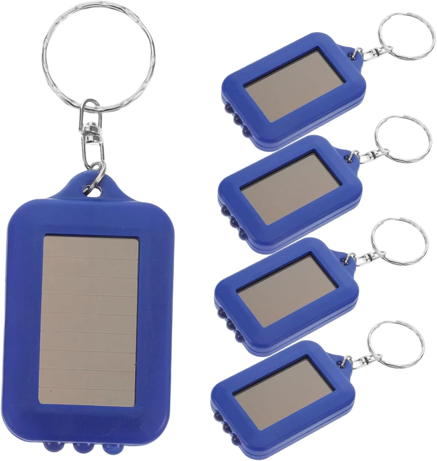 BESPORTBLE Solar Flashlight Keychain Flashlight for Hiking Camping Emergency Rechargeable Light