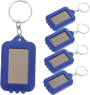 BESPORTBLE Solar Flashlight Keychain Flashlight for Hiking Camping Emergency Rechargeable Light