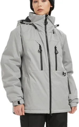 BGX Bluemagic Women's and Men's Waterproof Ski Jacket Warm Winter Snow Coat Mountain Windbreaker Hooded Raincoat Jacket