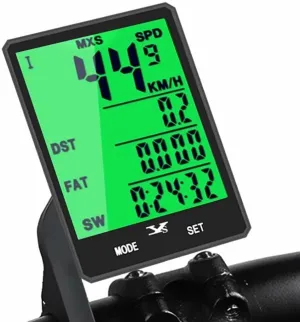 Bicycle Odometer, Outdoor Sports Bicycle Wireless Computer Waterproof Speedometer Multifunctional Bicycle Speedometer