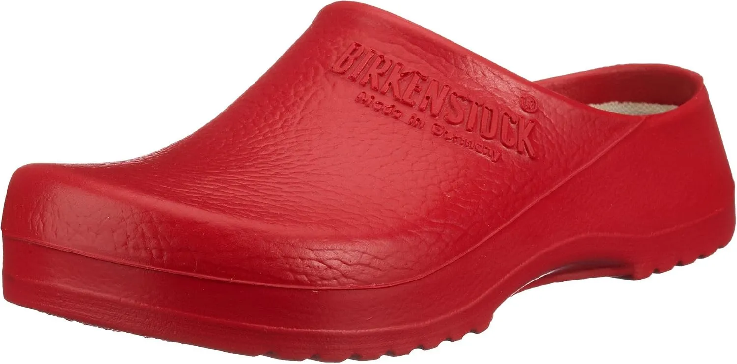 Birkenstock Professional Men's Super Birki Red Pu, 43 EU/Men's 10-10.5 M US