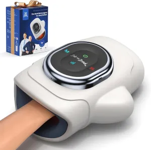 BOB AND BRAD Hand Massager with Heat and Compression, Individual Fingers, FSA HSA Eligible, Cordless & Portable Hand Massager for Arthritis and Carpal Tunnel, Pain Relief, Gift for Women, Men, Parents