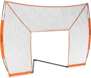 Bownet Portable Halo Lacrosse Backstop Net Barrier (12' x 9') Shooting Practice Lacrosse Backstop Netting - Powder Coated Steel Frame - Portable Carrying Bag, Multi (Bow-Halo)