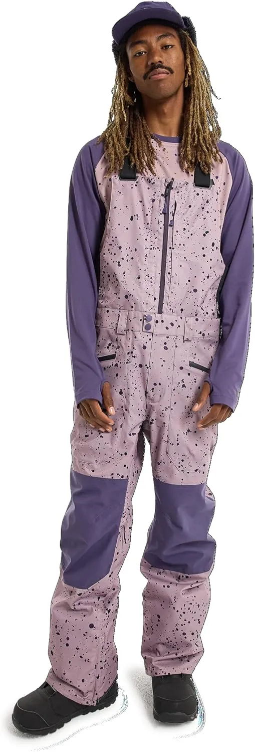 Burton Mens' Reserve 2L Waterproof Snow Bib Pants (Short)
