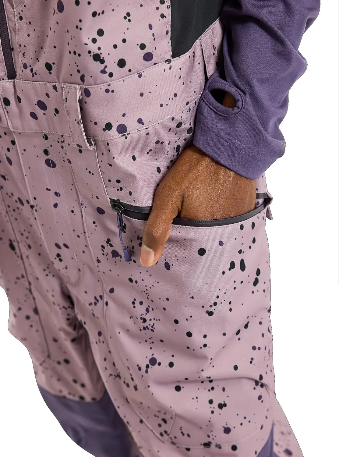 Burton Mens' Reserve 2L Waterproof Snow Bib Pants (Short)