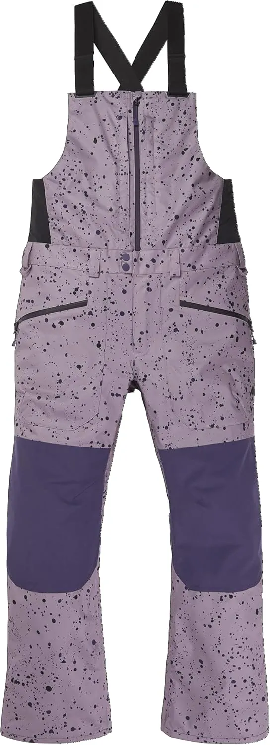 Burton Mens' Reserve 2L Waterproof Snow Bib Pants (Short)