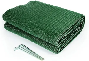 Camco 42880 Reversible Awning Leisure Mat-6' X 9', Green
