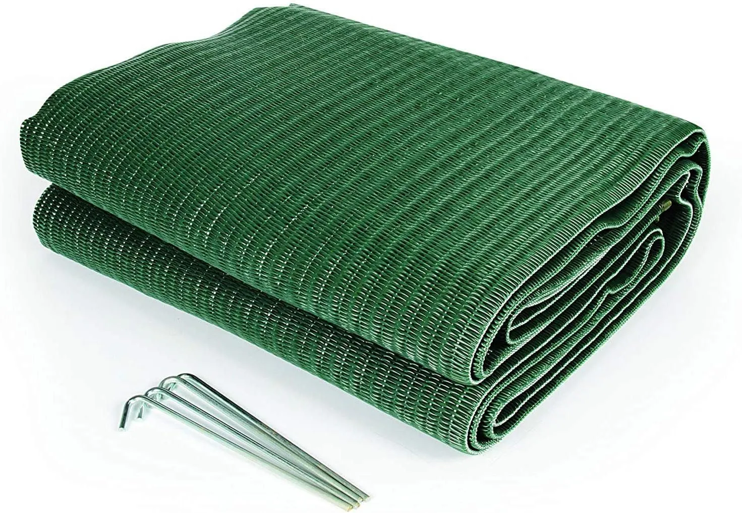 Camco 42880 Reversible Awning Leisure Mat-6' X 9', Green