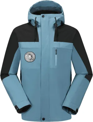 CAMELSPORTS Men's Mountain Ski Jacket 3 in 1 Waterproof Winter Jacket Warm Snow Jacket Hooded Rain Coat Windproof Winter Coat