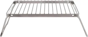 Campfire Grill, Camp Fire Cooking Racks Draining Function Folding Save Storage Space for Picnic