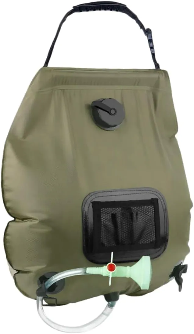 Camping Shower Bag with Temperature Display Solar Shower Bag for Hiking Travel