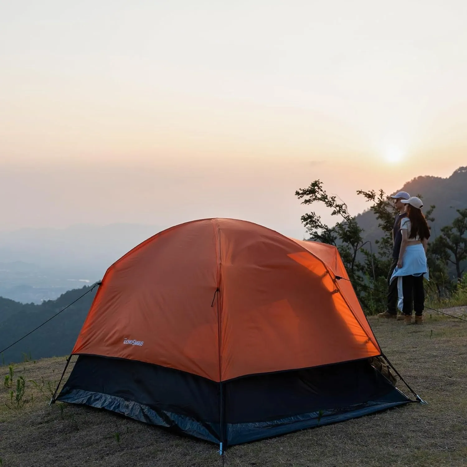 Camping Tent 2/3/4 Person, Waterproof Windproof Double Layer with Rainfly, Easy Setup for Backpacking, Hiking, Mountaineering, Outdoor