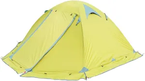 Camping Tents, 2Man Double Layer Dome Tent, Windproof & Backpacking Tent for 4 Seasons, Lightweight Aluminum Rod, for Climbing Fishing Survival Festivals Garden150*210 * 115cm
