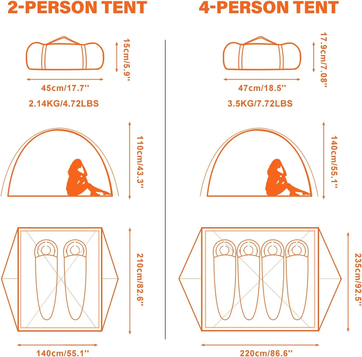Camping Waterproof for Setup Layer Easy 2/4 Hassle-free Tent Excellent customer service Lightweight Camping Hiking Windproof Person Outdoor Double Two Mountaineering Family Tent Doors Travel Hunting Tents Backpacking
