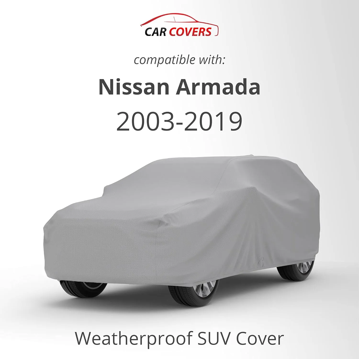 CarCovers Weatherproof SUV Cover & Warranty Compatible with Nissan 2003-2024 Armada - Outdoor Cover Theft Cable Lock SUV Accessories Better Than Waterproof