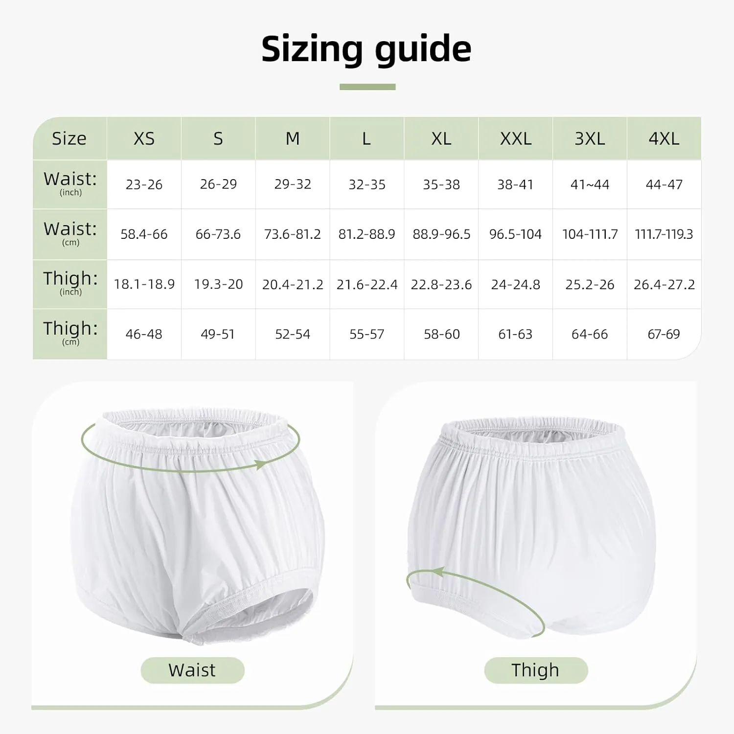 Carer Pull-On Waterproof Underwear Unisex Washable Diaper Cover for Incontinence Waterproof,Durable Leakproof Underwear for Incontinence to Use with Diapers & Briefs for Added Leakage Protection