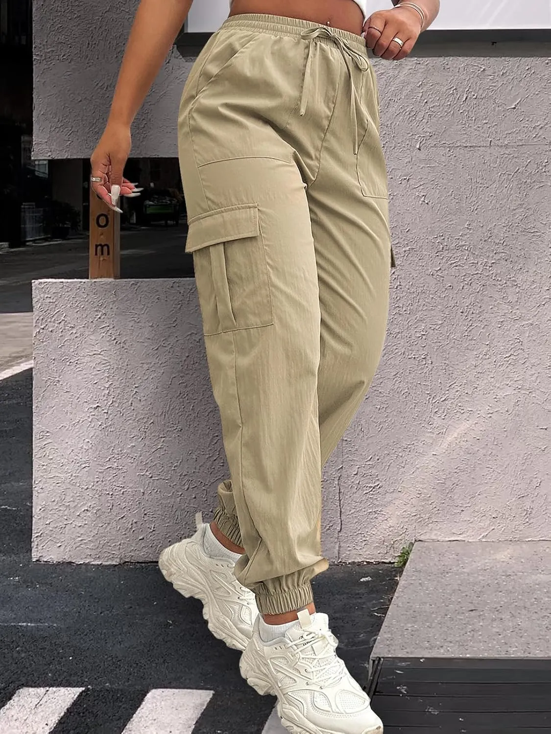 Cargo Pants Women Lightweight Joggers Quick Dry Summer Hiking Pants with Pockets