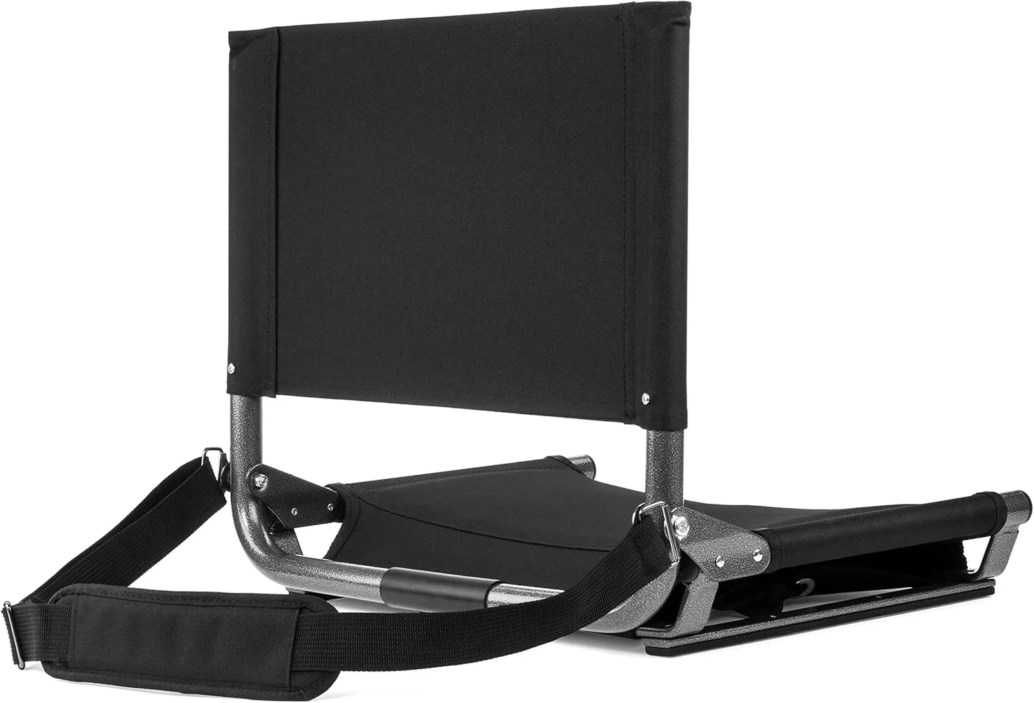 Cascade Mountain Tech Stadium Seat - Lightweight, Portable Folding Chair for Bleachers and Benches - Purple, 17"