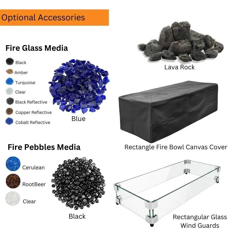 Cedar Park Fire Pit - Powder Coated Metal | 84"