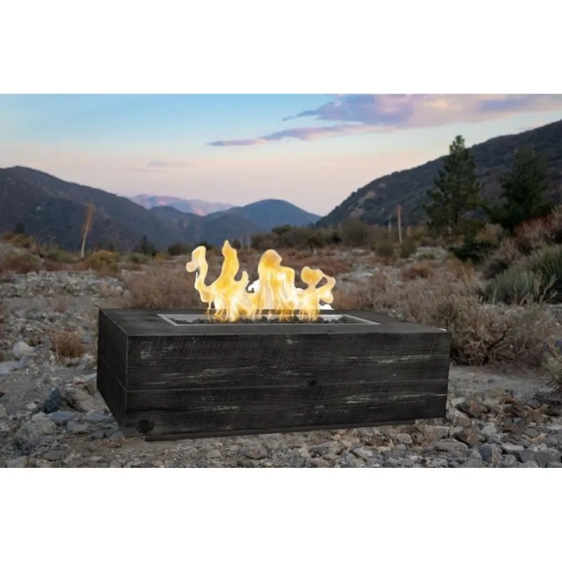 Cedar Park Fire Pit - Wood Grain Concrete | 108"