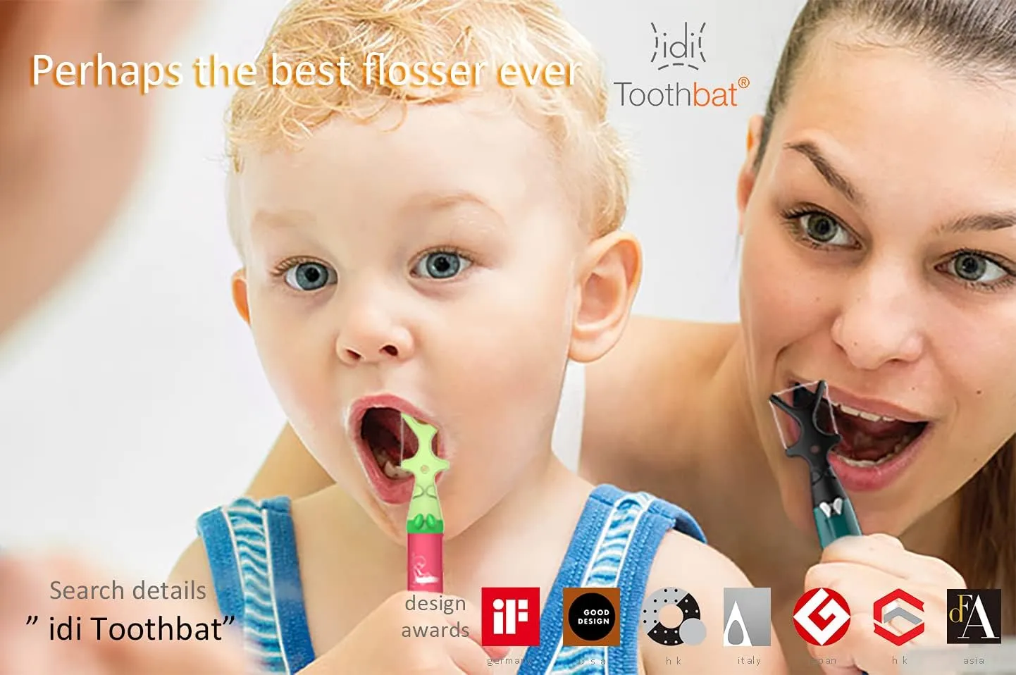 Childers Adult Flosser - (Blue)-Patented Design Awards Winning Product-Perhaps The Best flosser in The World-Comfort, Effective, Easy, Environment & Eco-Friendly