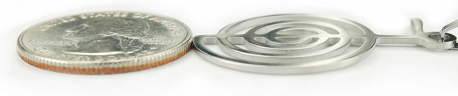 Cho Ku Rei Necklace, Waterproof, Hypo-Allergenic, Non-Tarnishing, Pure 304 Stainless Steel, Reiki Power Symbol Choku Rei